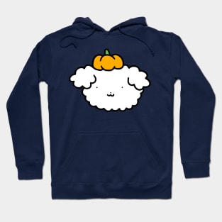 Pumpkin Fluffy Dog Face Hoodie